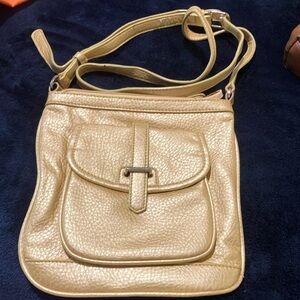 Small Flat Crossbody by Bijoux Terner in Gold